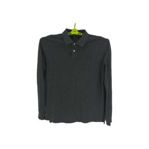 Polo‎ Ralph Lauren LS Gray Men's 100% Cotton Custom Fit Size L